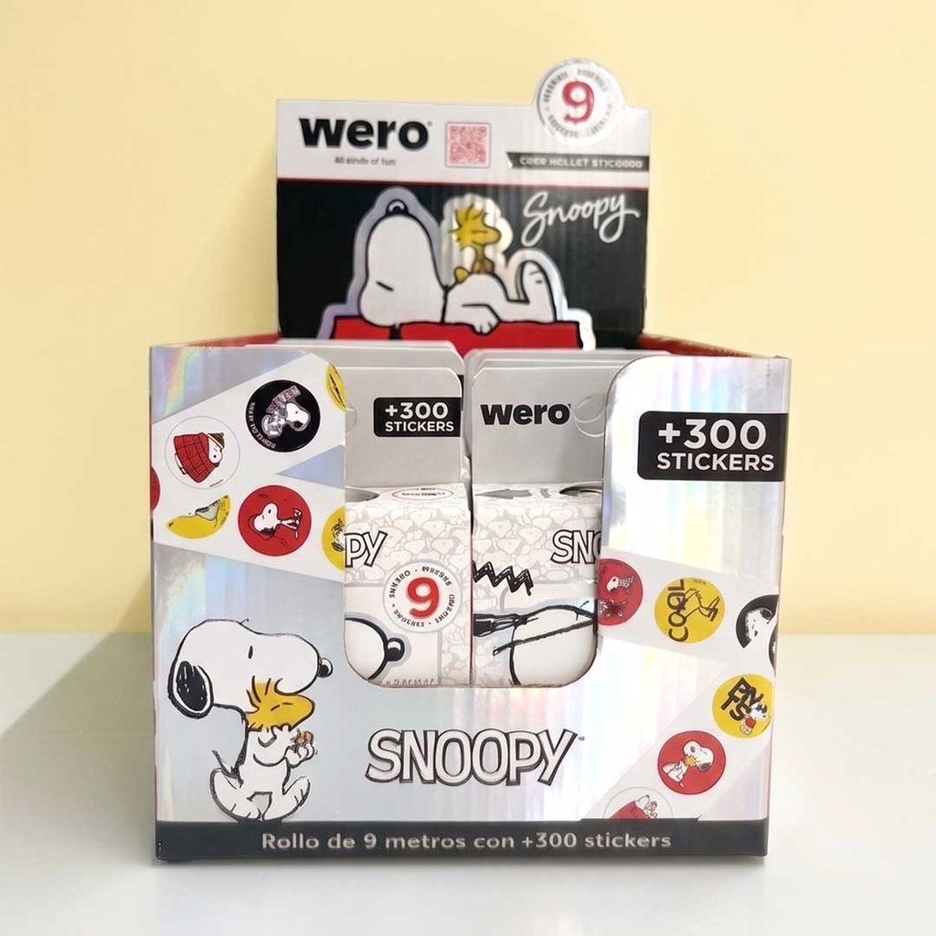 [6WE4418] STICKERS BULLET ROLL SNOOPY WERO
