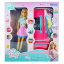MUÑECA TINY Y SU COCINA CON LUZ Y SONIDO