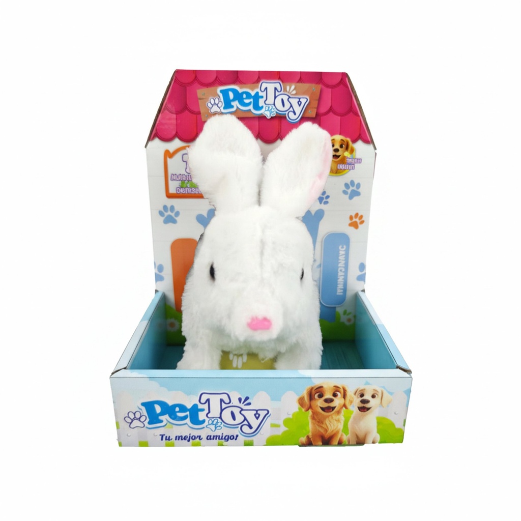 [8157311] MASCOTA DE PELUCHE CONEJO CON SONIDO