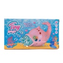 BURBUJERO DELFIN A PILA 17x10x8 CM TINY
