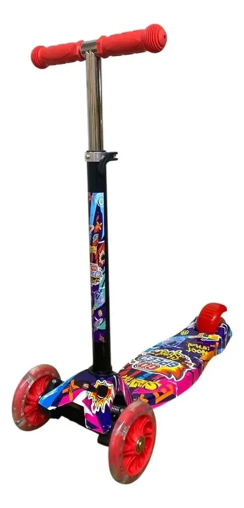 MONOPATIN GO SPEED STREET GRAFITTI CON CUERPO DE METAL 70x58x23 CM 70KG