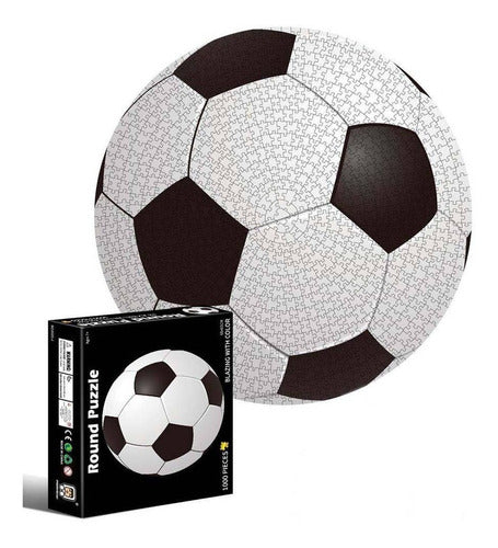 [81FT494] Rompecabeza circular 1000 pzas Pelota Futbol