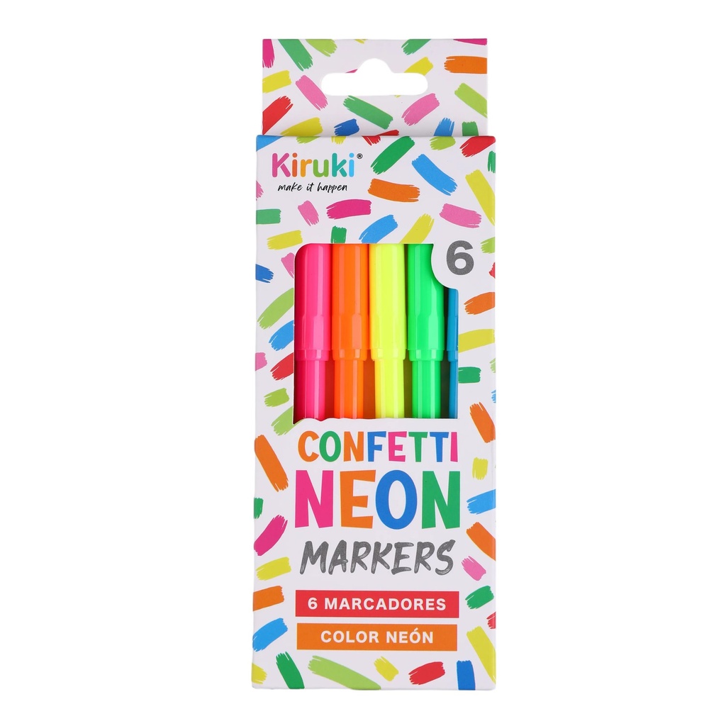 [6700004] MARCADORES COLORES FLUO x6