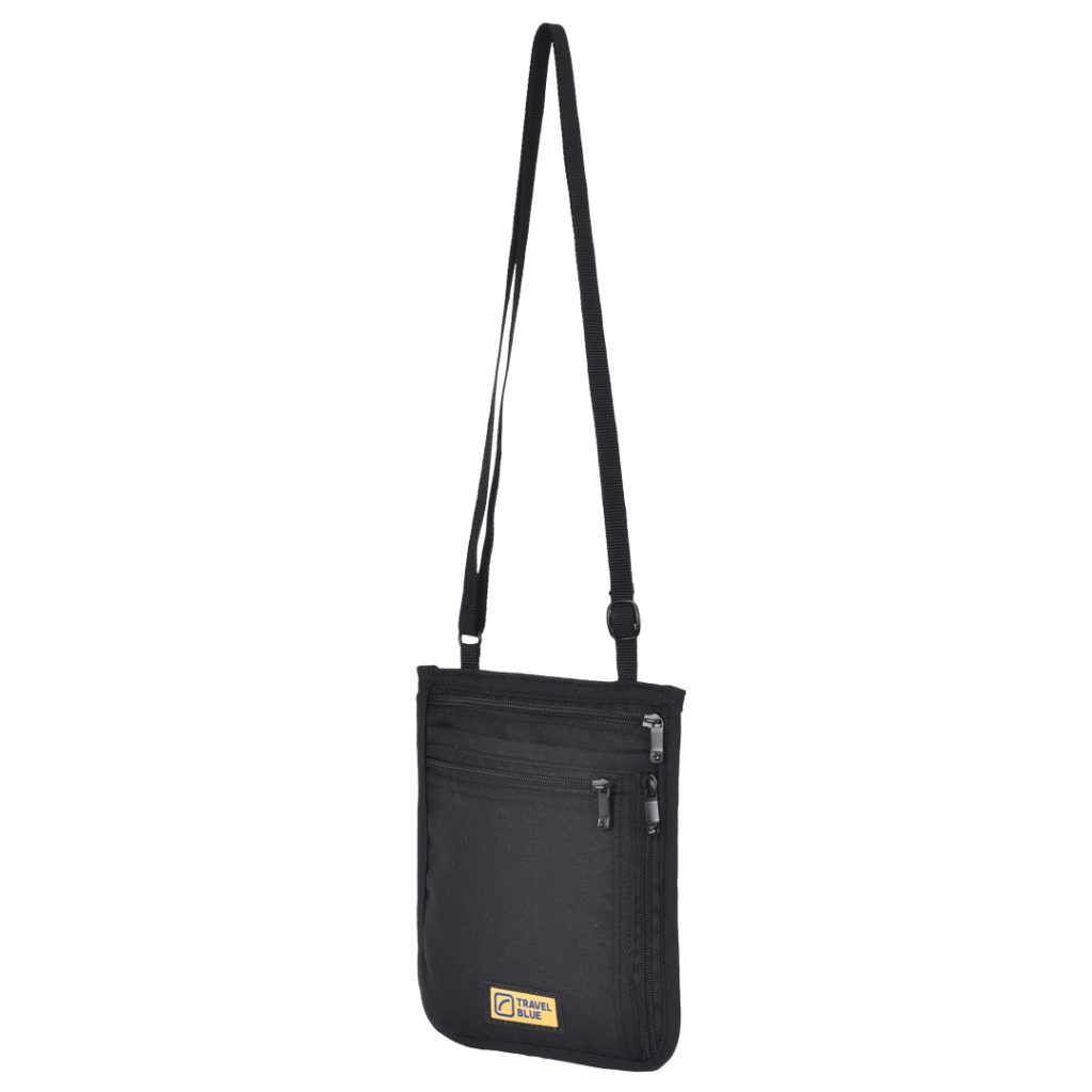 PORTAVALORES ULTRA SLIM NECK CARRIER TRAVEL BLUE