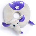 ALMOHADA DE VIAJE INFANTIL FLAPPY EL ELEFANTE TRAVEL BLUE
