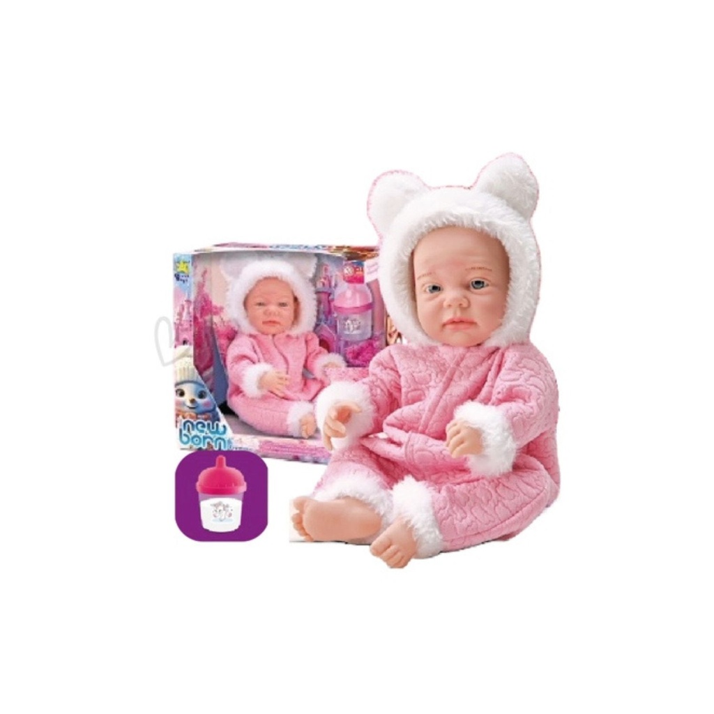 [81IKDIV132] MUÑECA NEW BORN - SUPER ABRIGADITA