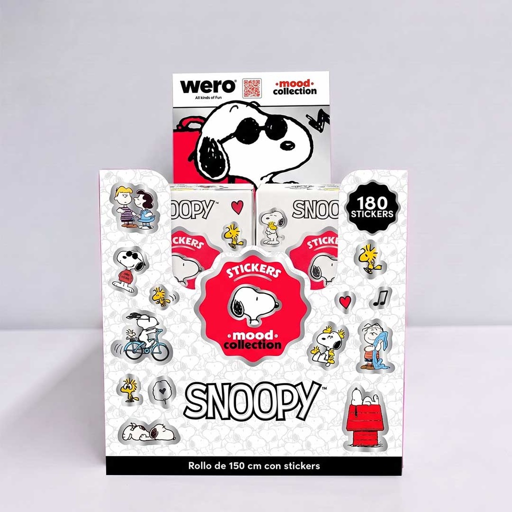 [6WE4402] STICKERS BOX ROLL SNOOPY WERO
