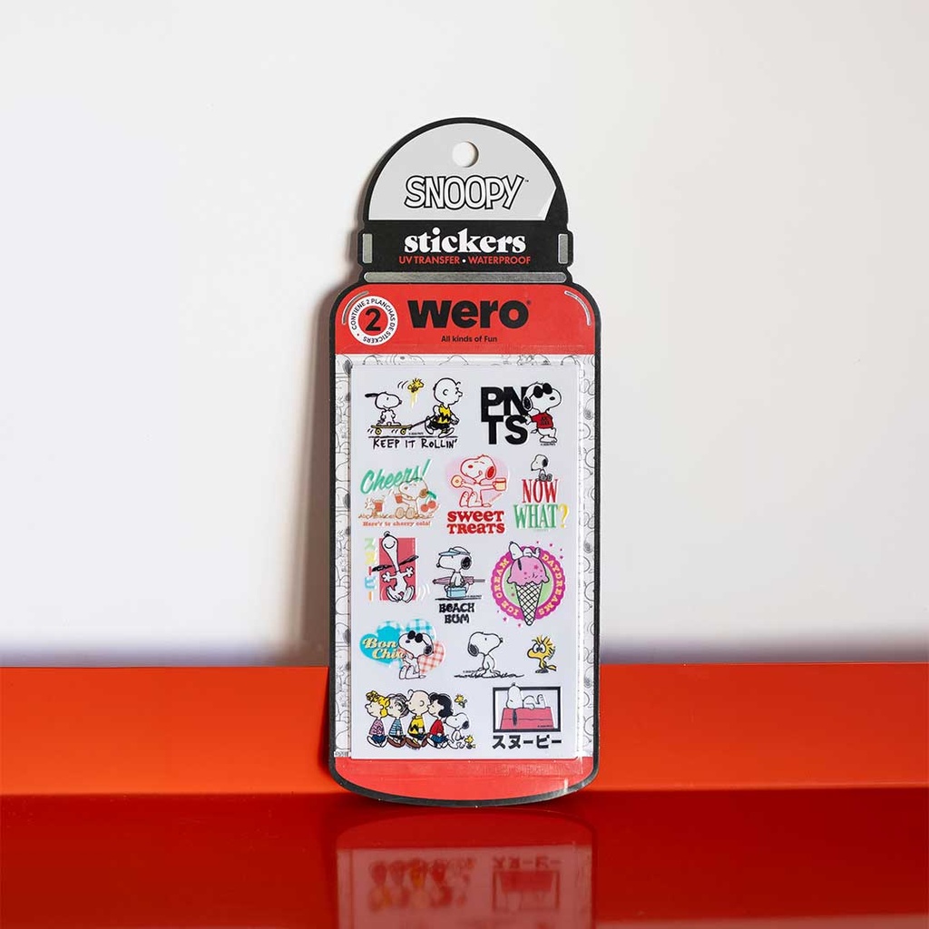 BOTTLE STICKERS SNOOPY WERO