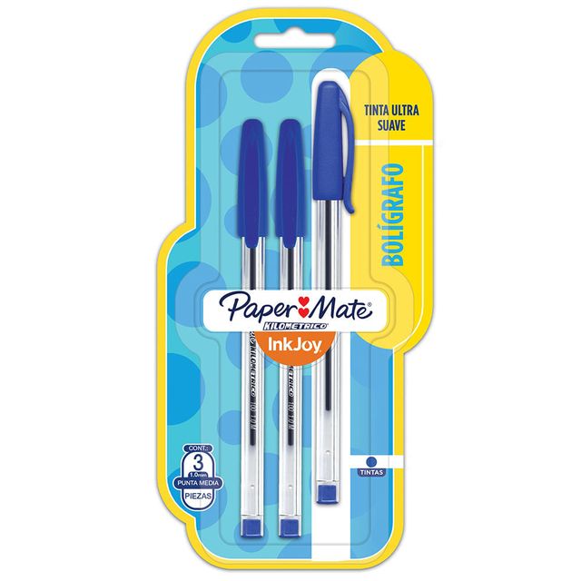 [61931036] Boligrafo Paper Mate Azul x3