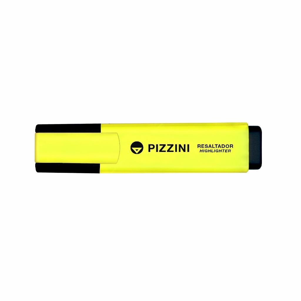 [61280AM] Resaltador Punta Biselada Amarillo Pizzini