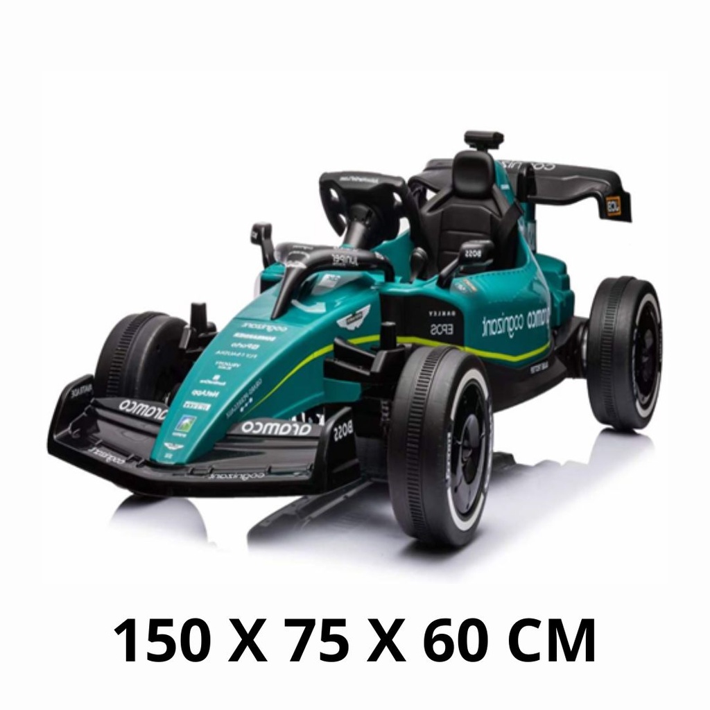 [8156297] AUTO FORMULA 1 ASTON MARTIN A BATERIA CON LUZ, MUSICA Y CONTROL REMOTO 24V5A