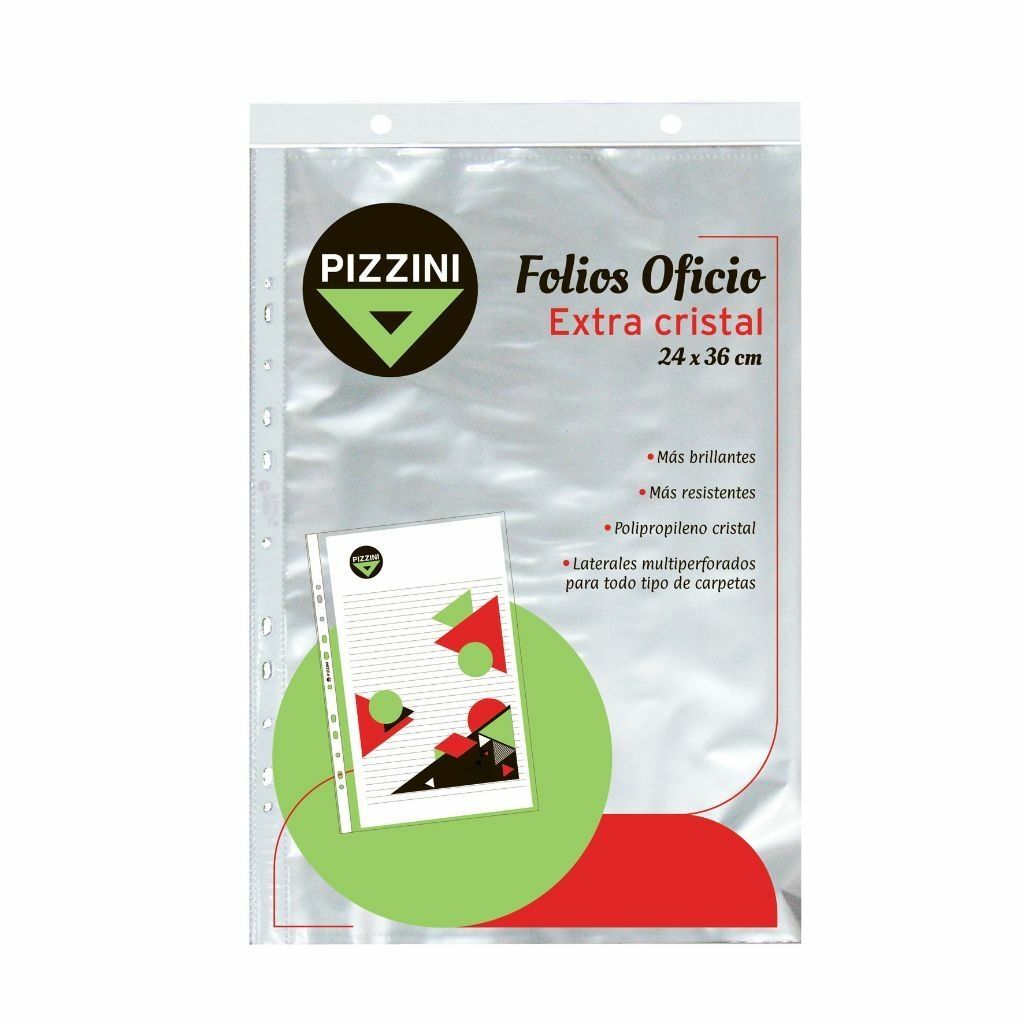 [650FOX10] 10 folios Oficio 50 micrones Pizzini