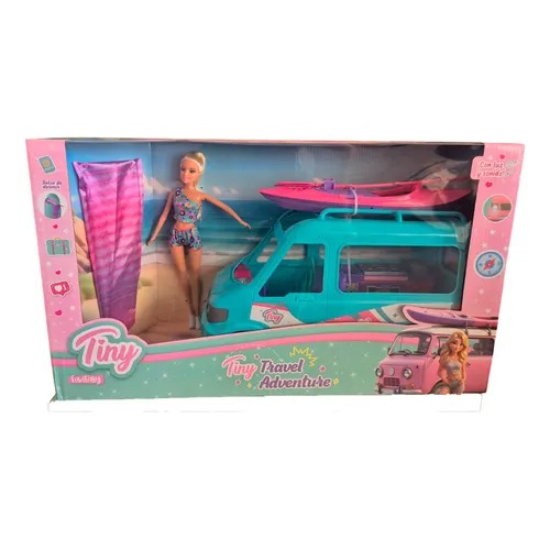 [8156667] MUÑECA TINY CON SU CAMIONETA VIAJERA 46X32X16CM