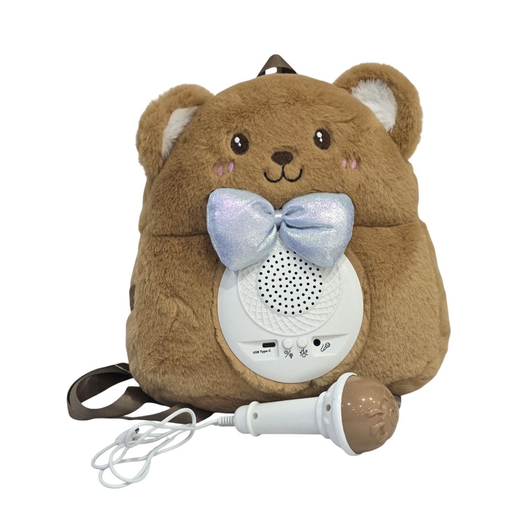[817327JUG] PARLANTE OSO CON MICROFONO (MTK59-5)