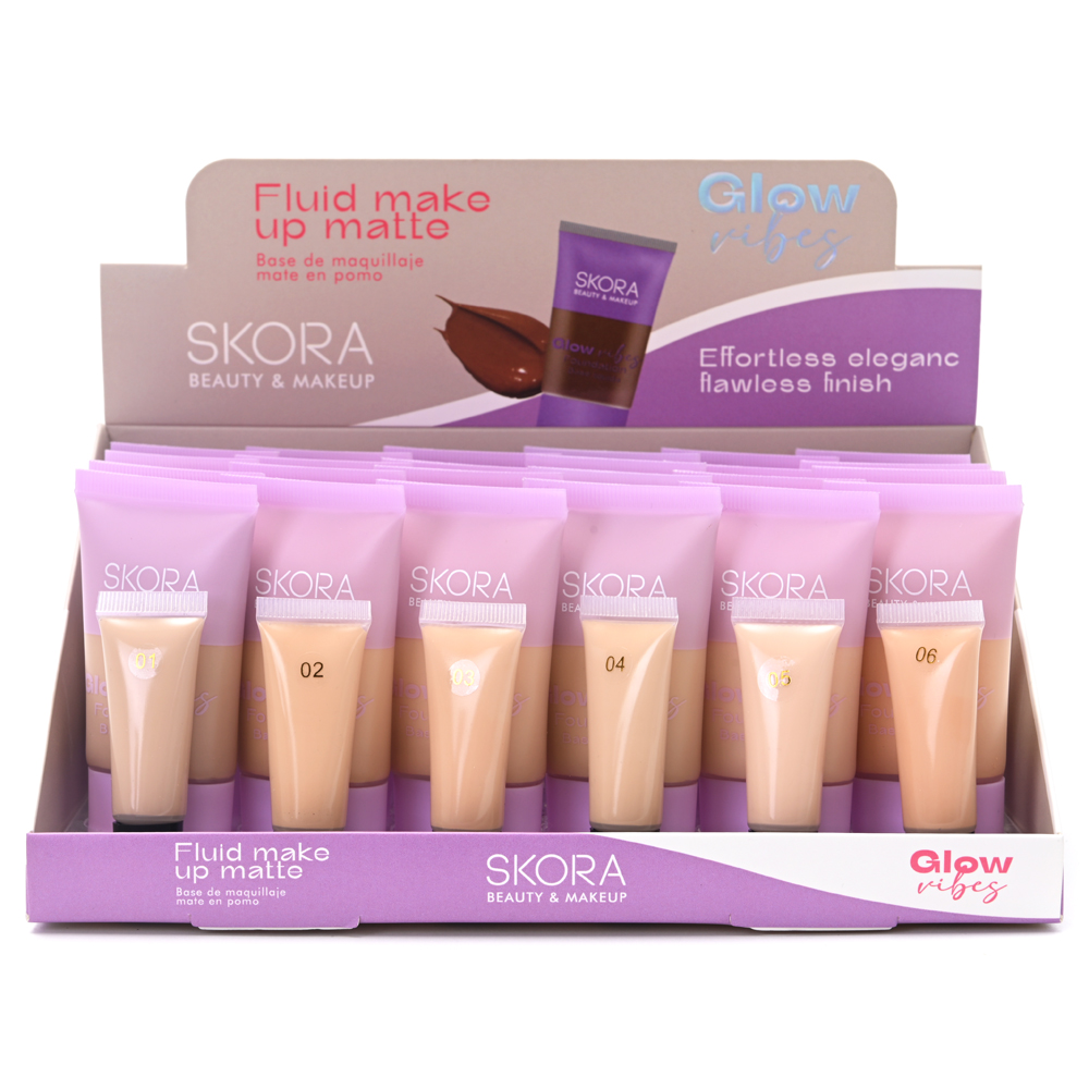 [839602] BASE DE MAQUILLAJE FLUIDA EN POMO SKORA