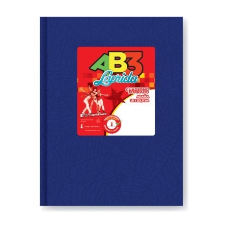 CUADERNO LAPRIDA AB3 19x23  T/D ARAÑA AZUL 50 Hjs RAYADAS