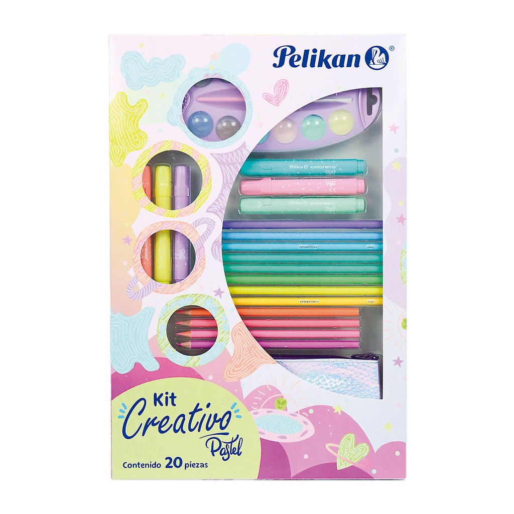 [6L85730006] KIT CREATIVO PASTEL x20 PELIKAN