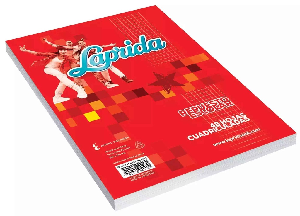 [6620004] REPUESTO N° 3 LAPRIDA -48 Hjs Cuadriculado