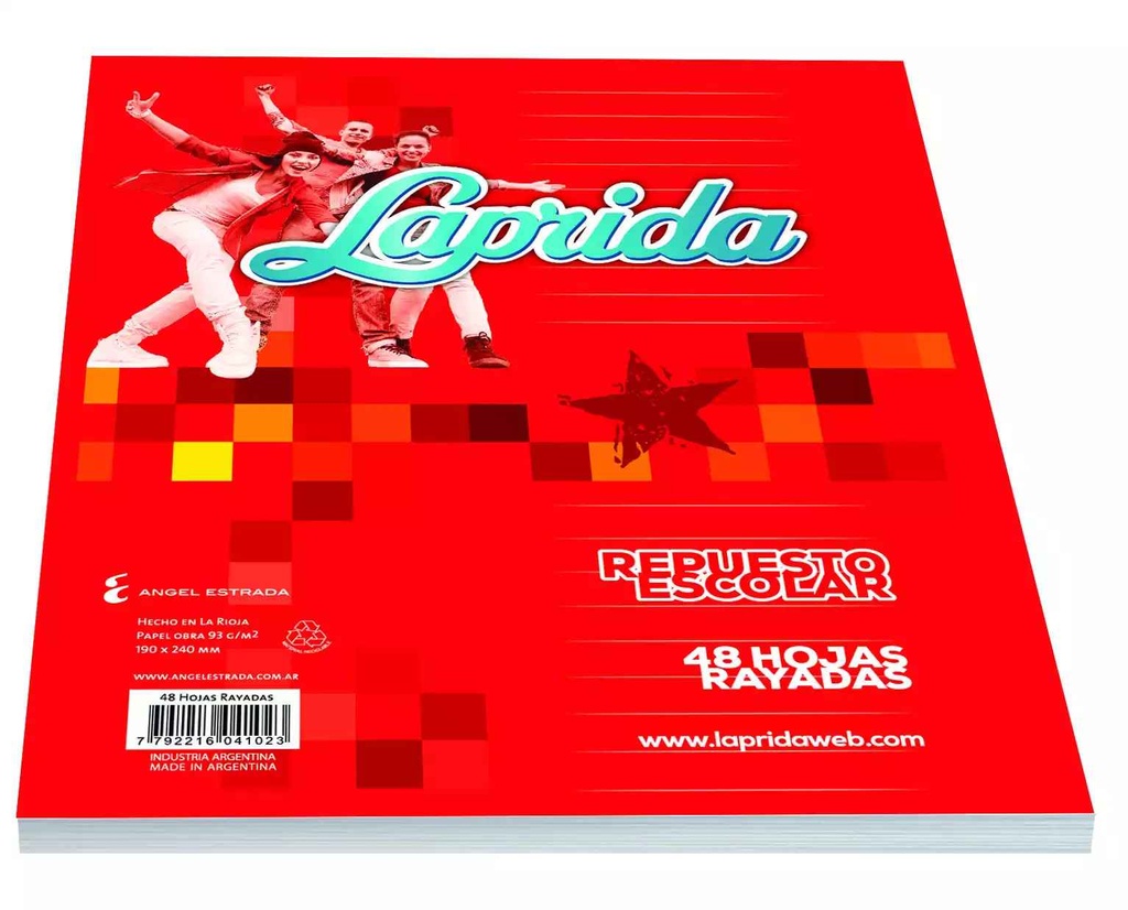 [6620003] REPUESTO N° 3 LAPRIDA -48 Hjs Rayadas