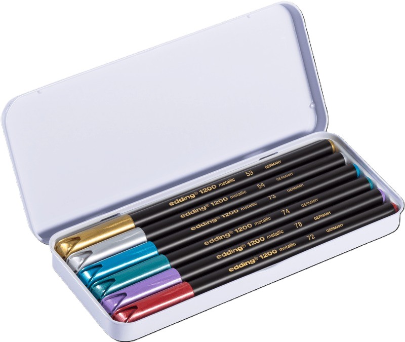 [63422000] SET DE FIBRAS EDDING E-1200 METAL BOX