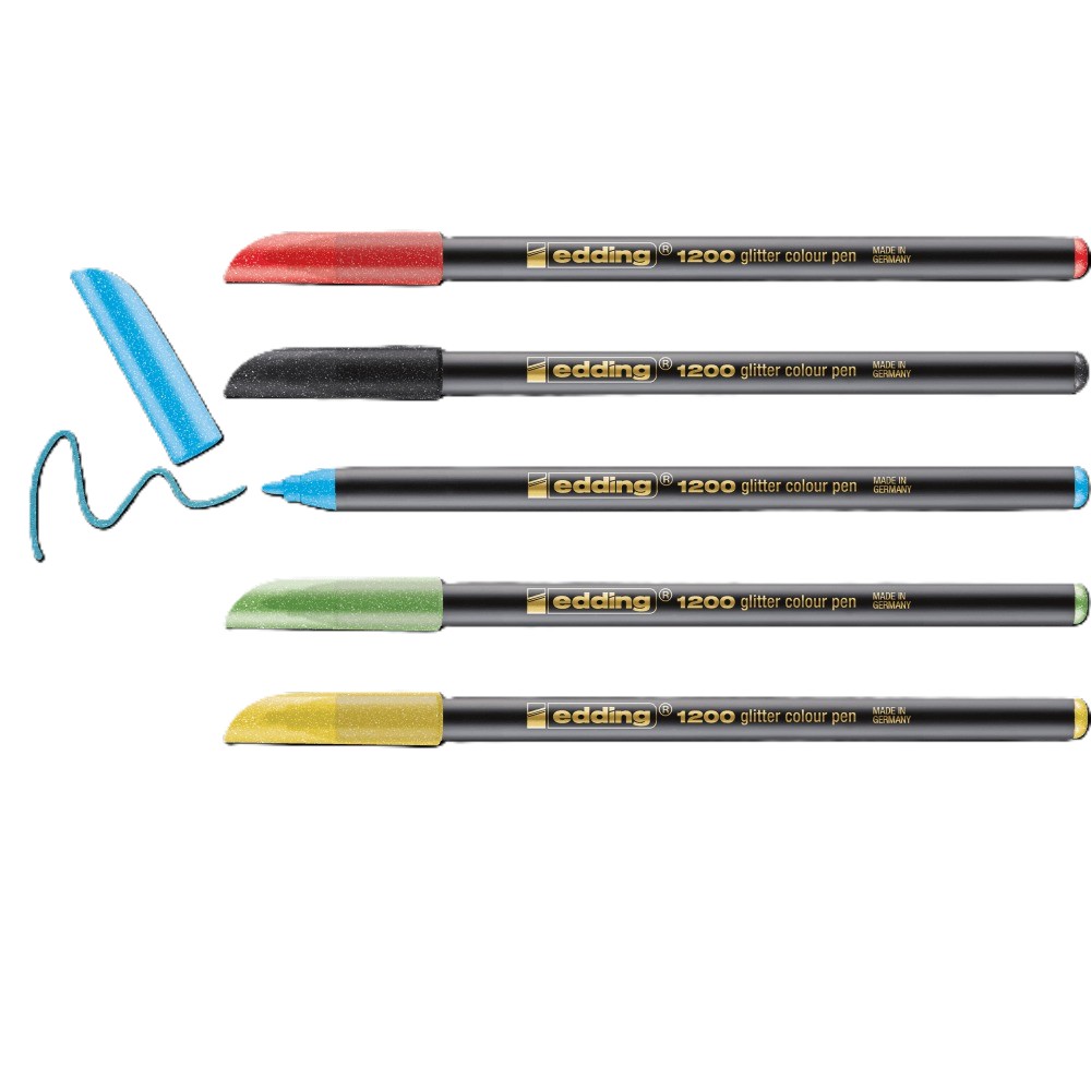 [66724000] SET X5 DE FIBRAS EDDING E-1200 GLITTER BASIC