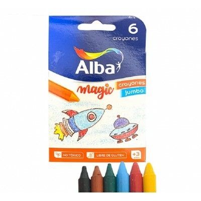 [68700889836] Crayones Alba Jumbo Chico x6