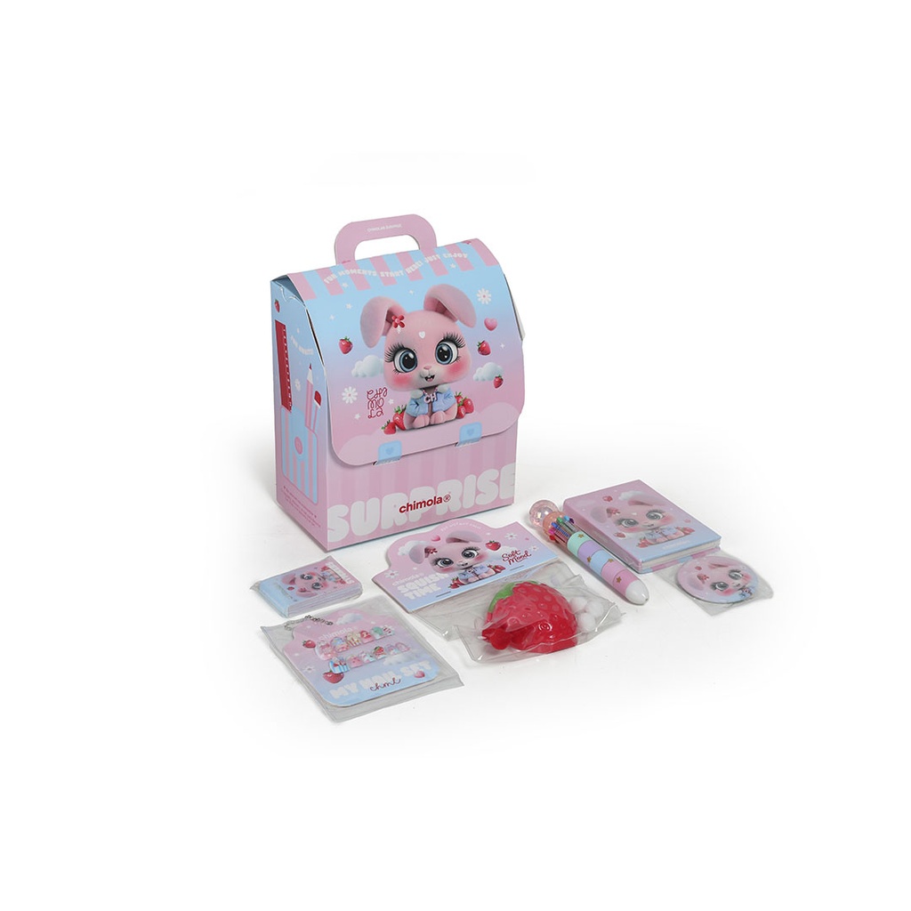 [6ST173] CAJA SORPRESA STATIONARY CHIMOLA BUNNY