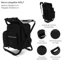 BANCO PLEGABLE WDLT CON MOCHILA CONSERVADORA INCORPORADA 50x35x5CM PLEGADO