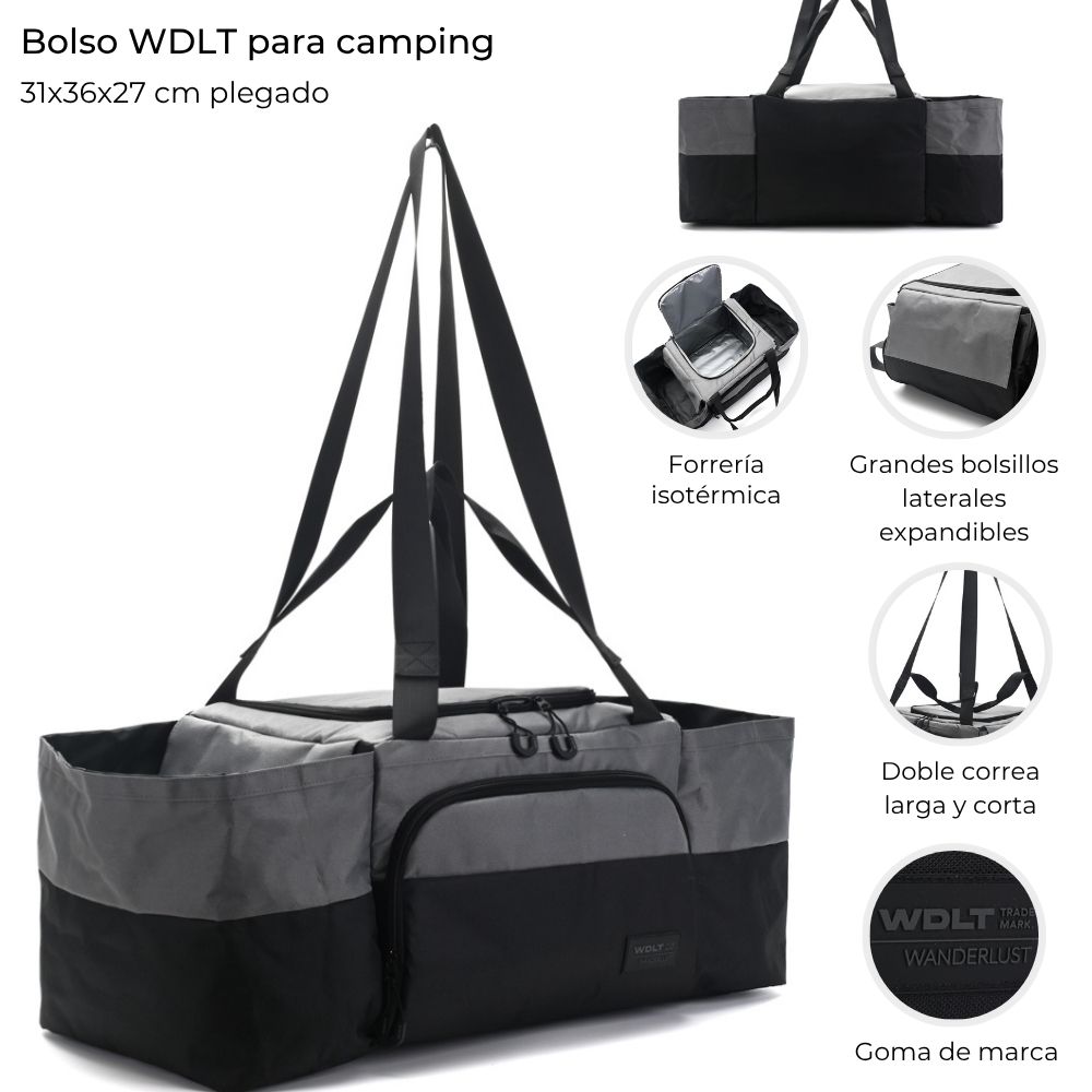 BOLSO WANDERLUST PARA CAMPING CON COMPARTIMENTO ISOTERMICO