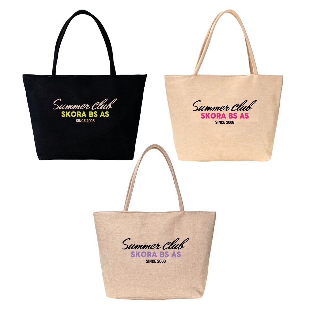 BOLSO PLAYERO SKORA CON ESTAMPA SUMMER CLUB 50x34x13,5 CM