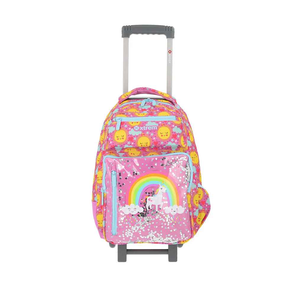 MOCHILA CARRO NEW RUN ROSA UNICORN XTREM