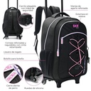 MOCHILA CARRO 18" CROMATICO ELÁSTICO CON LLAVERO 32x45x15 CM SKORA