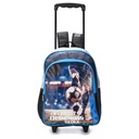 MOCHILA CARRO FUTBOL WORD CHAMPIONS CON LLAVERO 16" SKORA 40x29x17 CM