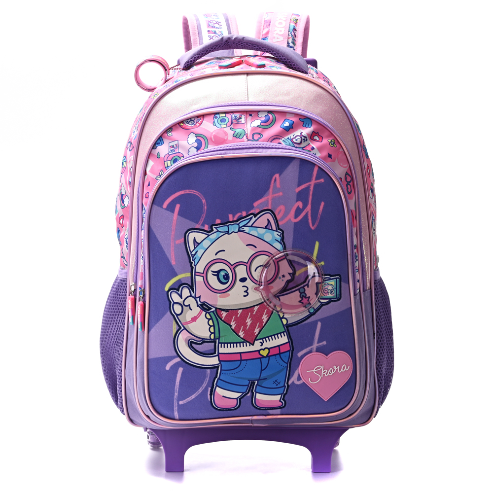 [337599] MOCHILA CARRO PETS PURRFECT CON LLAVERO 18" SKORA 32x45x15 CM