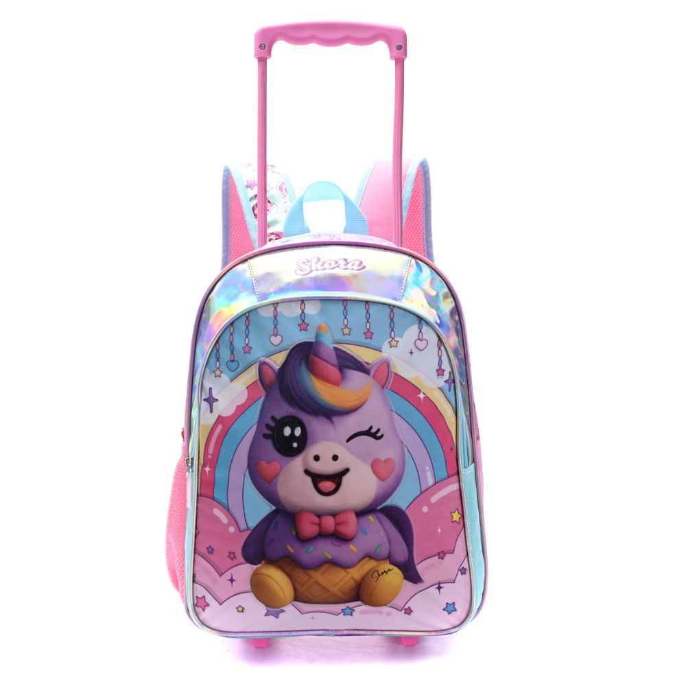 [342980] MOCHILA CARRO THINK HAPPY TEEN KAWAII UNICORNIO 16" SKORA