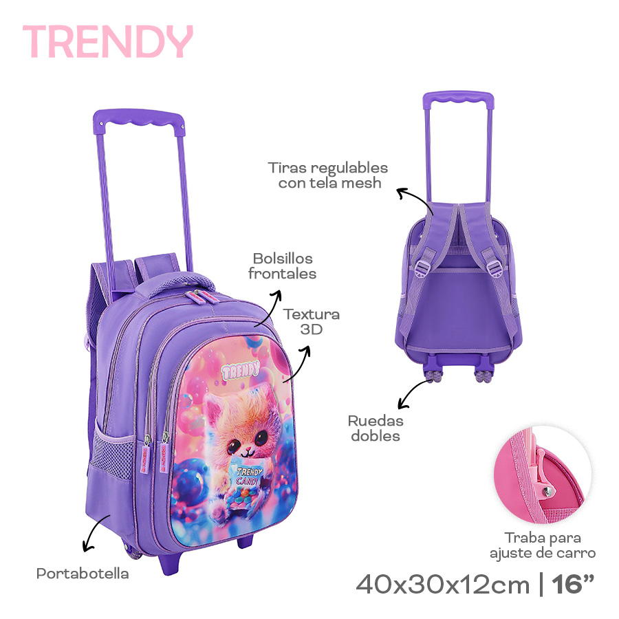 MOCHILA CARRO TRENDY