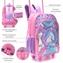 MOCHILA CARRO UNICORNIO 18" - 30x40x12 CM