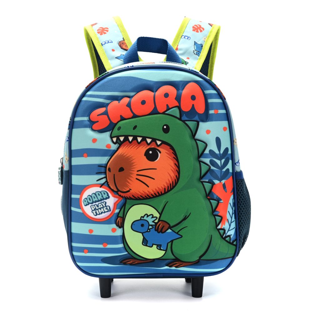 [342184] MOCHILA PETIT CARRO TERMOFORMADA CAPIBARA DINO 22x30x10 CM SKORA