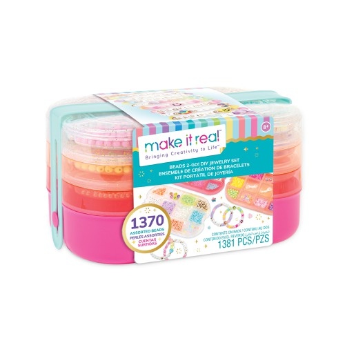 [81IKMAKE035] MAKE IT REAL CREADOR DE BIJOU KIT PORTATIL 4 PISOS