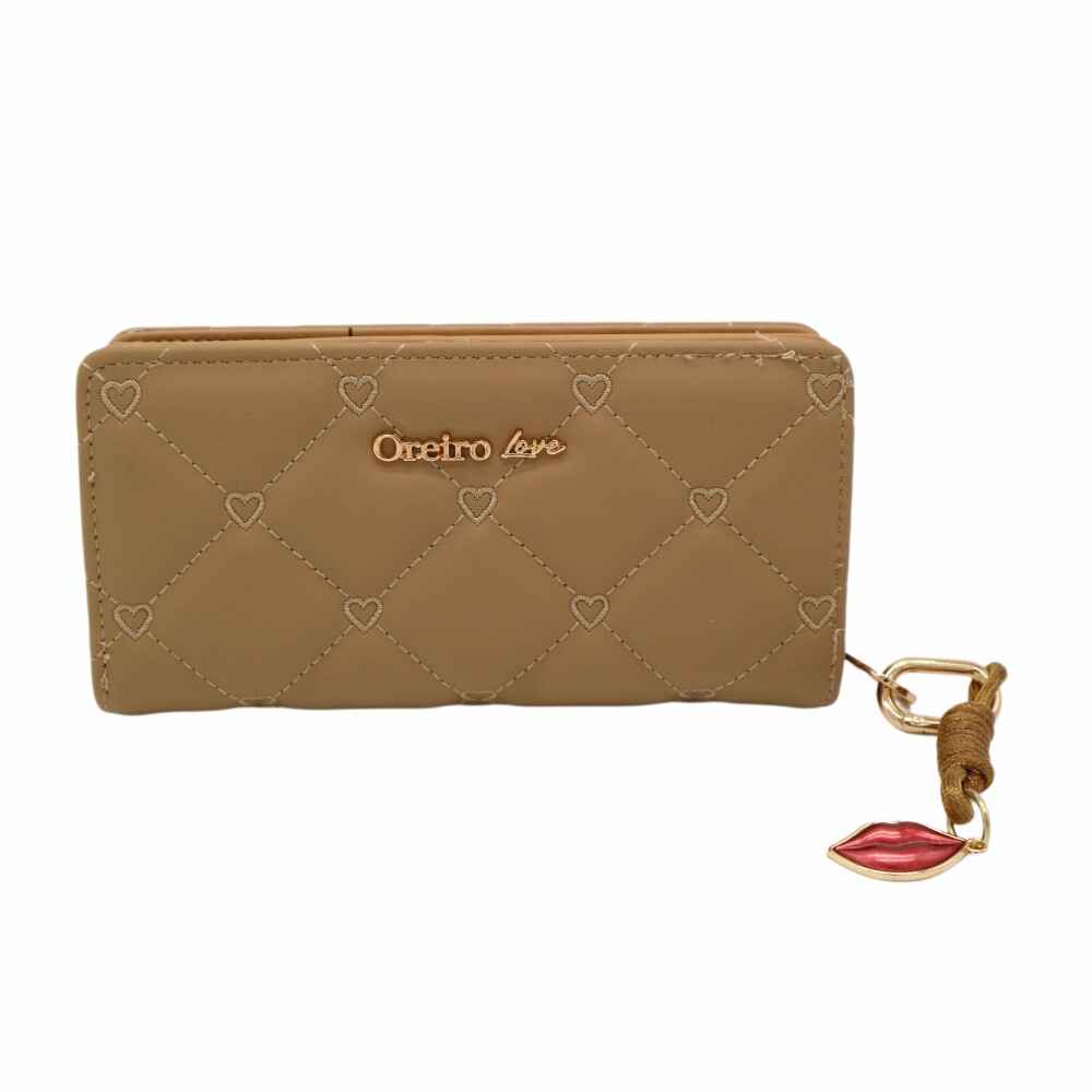 [529721-BEI] BILLETERA OREIRO LOVE (Beige)