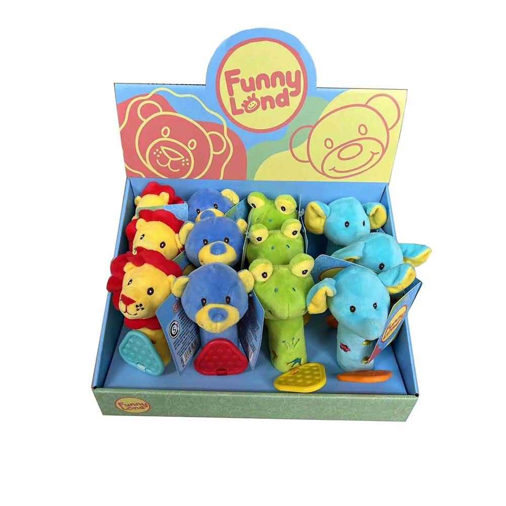 [81FL561] PELUCHE CON MORDILLO Y CHIRRIADOR 15CM CRESKO