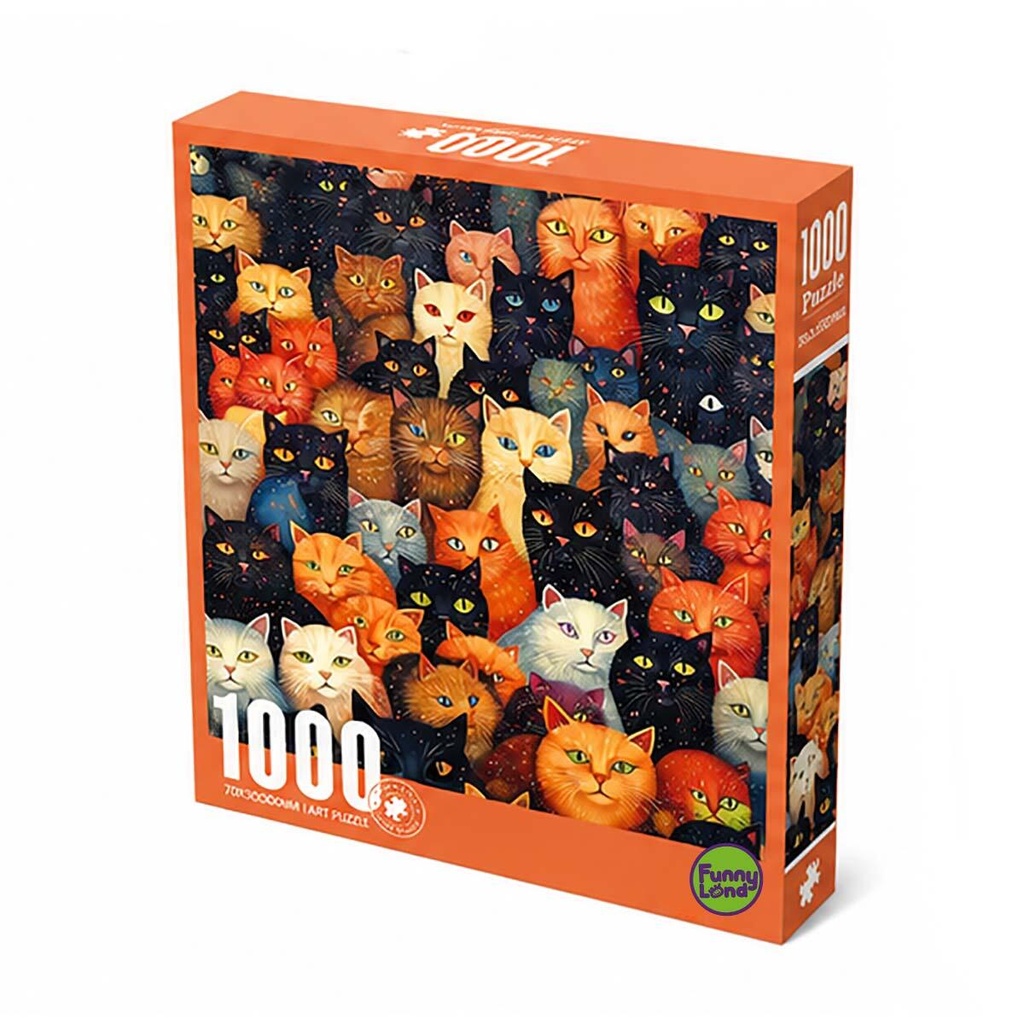 [81FT879] ROMPECABEZAS 1000 PIEZAS 70x50CM CAT COLLECTION CRESKO