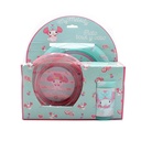 SET PLATO 22CM + BOWL 17CM + VASO 350ML CRESKO
