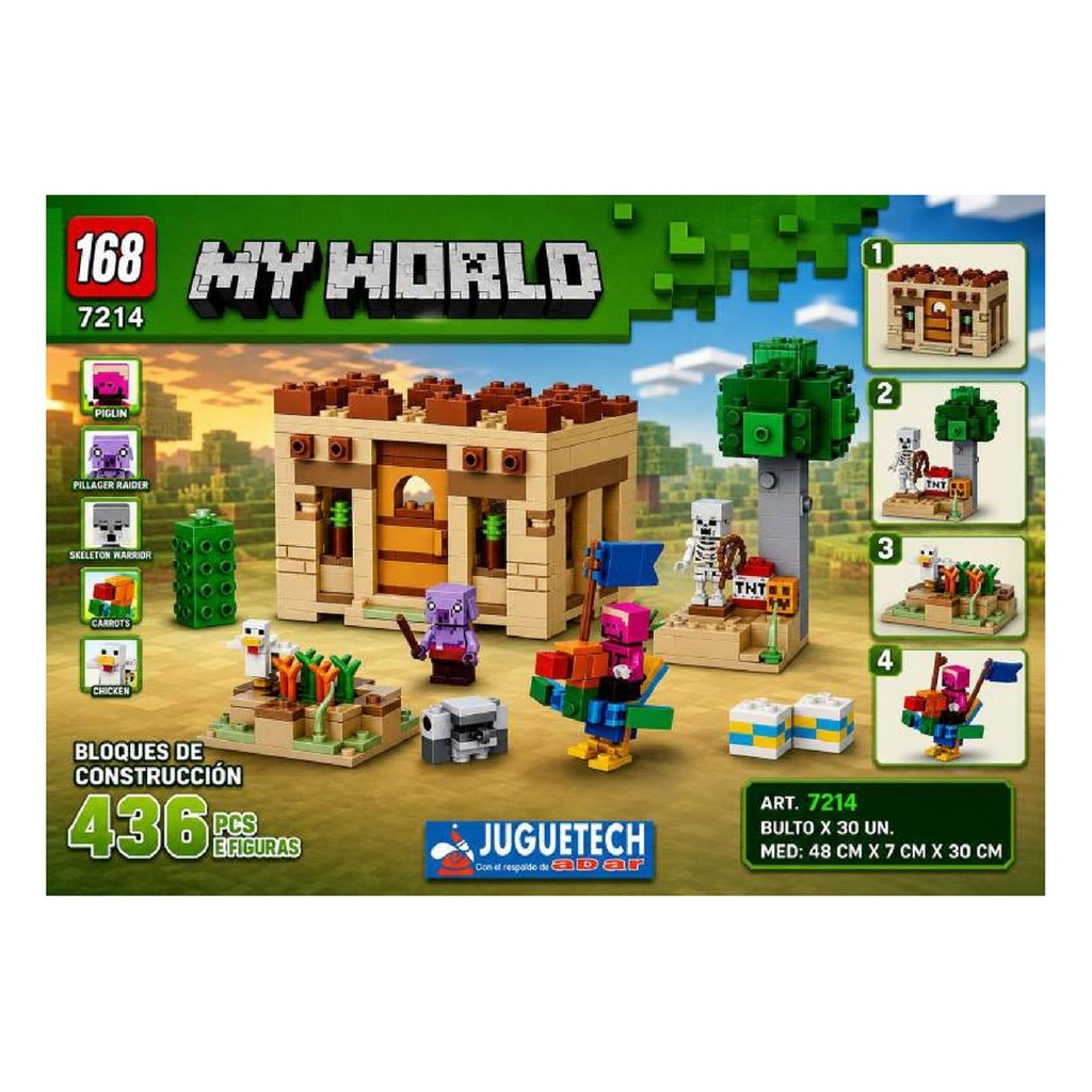 [817214JUG] BLOQUES DE CONSTRUCCION 496 PIEZAS MINECRAFT (7679)