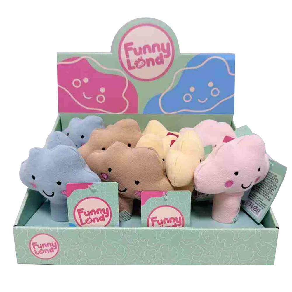 [81FL567] PELUCHE RELLENO NUBE CON CHIRRIADOR CRESKO