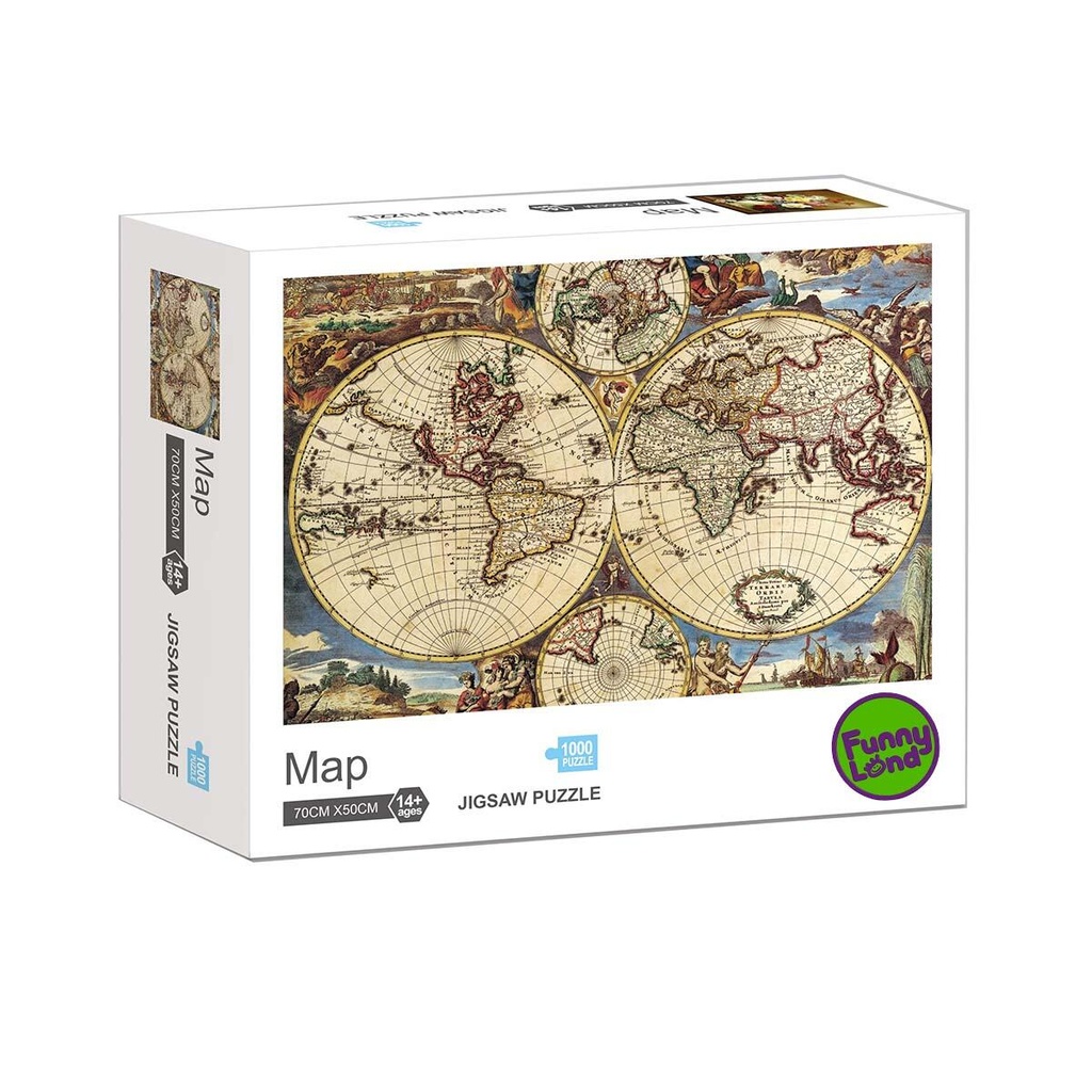 ROMPECABEZAS 1000 PIEZAS 70x50CM MAPA CRESKO