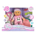 BEBOTE TINY CON ROPA EXTRA CON ACCESORIOS 22CM