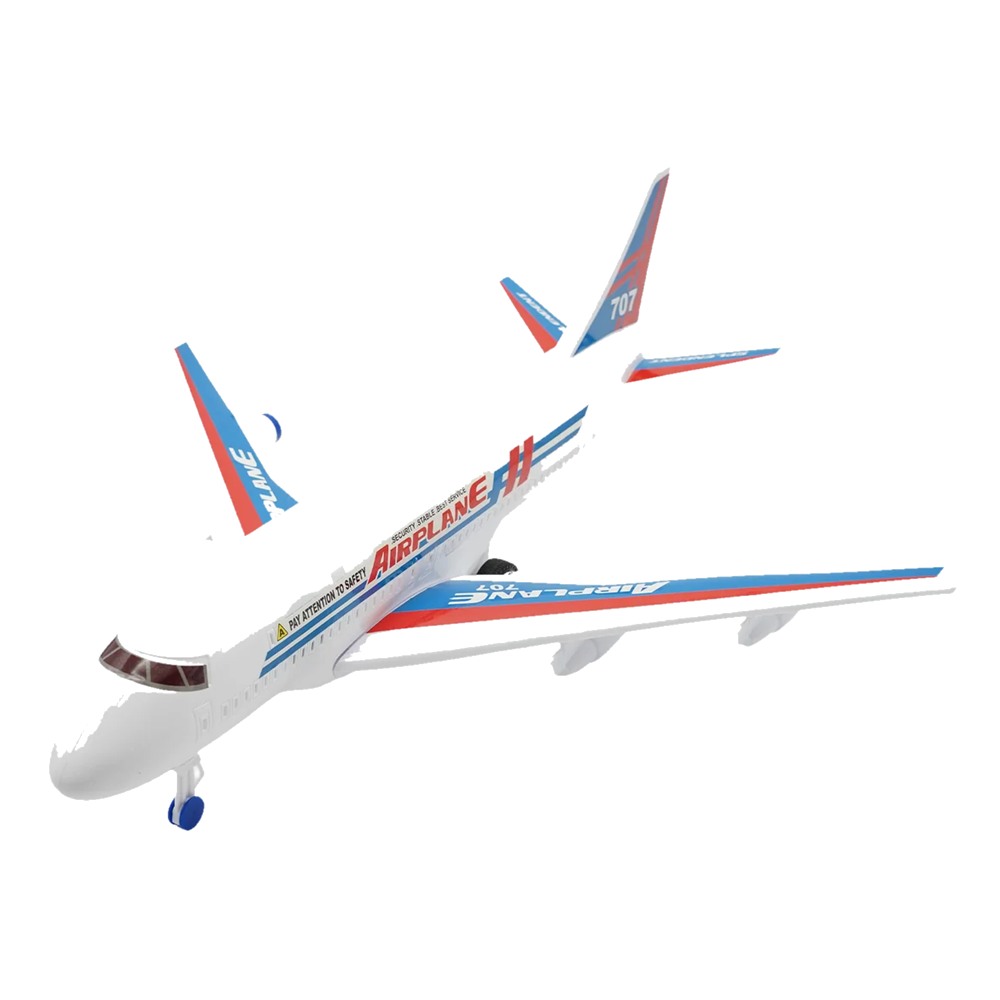 SUPER AVION DE PASAJEROS A FRICCION CON LUZ Y SONIDO