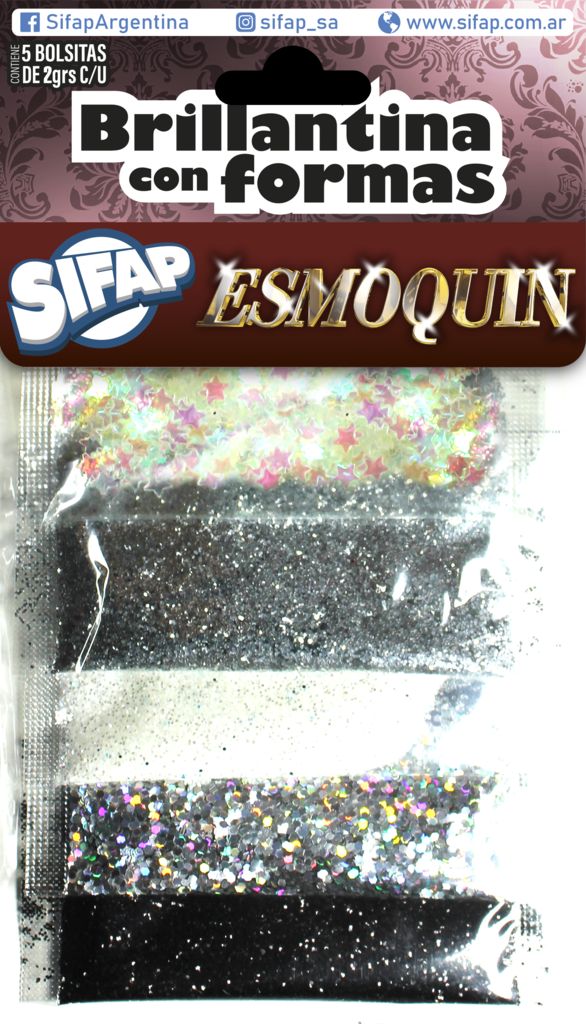 [6ESMOQUIN] Brillantina Esmoquin x5