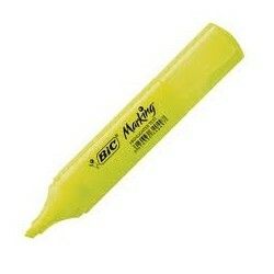 [6906997] Resaltador BIC Chato Text Amarillo